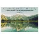 Mountain Lake Proverbs 35-6 Trust In The Lord With All Your Heart Christian Canvas Wall Art