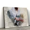 Jesus Holding A Stone Jesus Christ Art Jesus Christian Canvas Wall Art Jesus Holding A Stone Jesus Christ Art Jesus Christian Canvas Wall Art