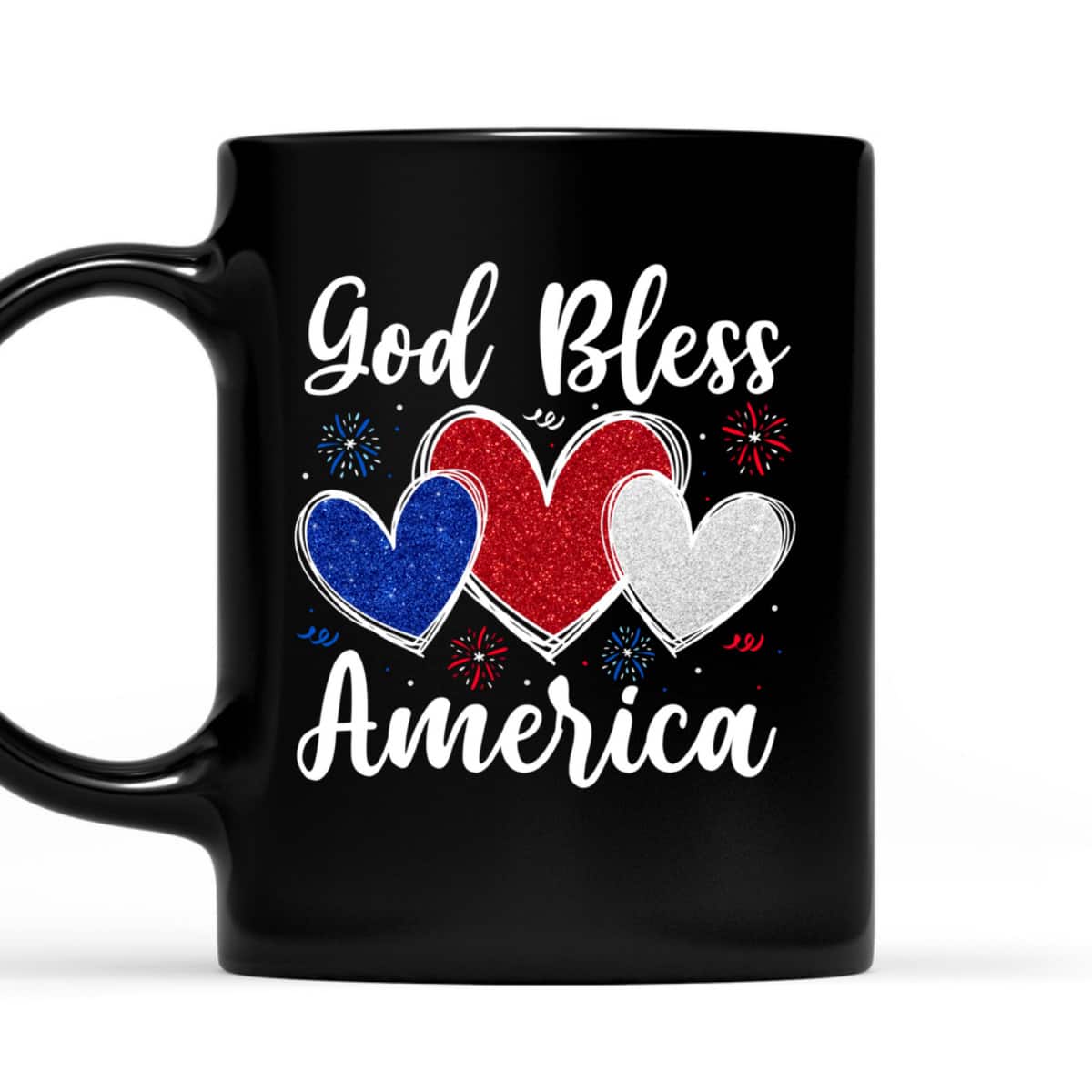 Patriotic USA Flag Hearts For Christians God Bless America T-Shirt Patriotic USA Flag Hearts For Christians God Bless America T-Shirt