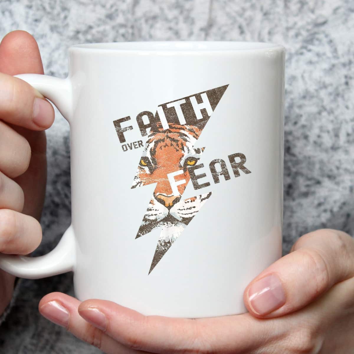 Bible Verse Faith Over Fear Thunder Tiger Jesus Christian T-Shirt Bible Verse Faith Over Fear Thunder Tiger Jesus Christian T-Shirt