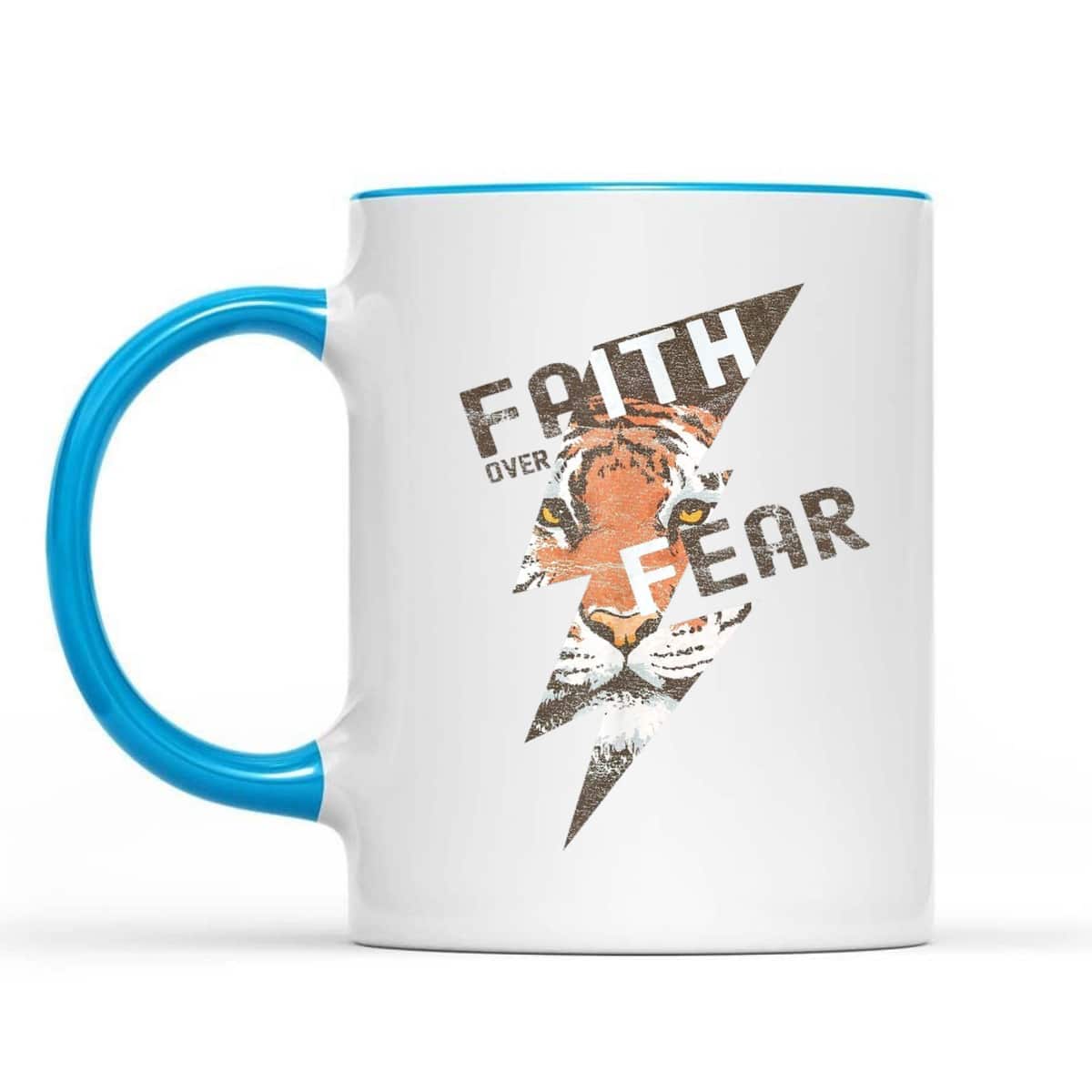 Bible Verse Faith Over Fear Thunder Tiger Jesus Christian T-Shirt Bible Verse Faith Over Fear Thunder Tiger Jesus Christian T-Shirt