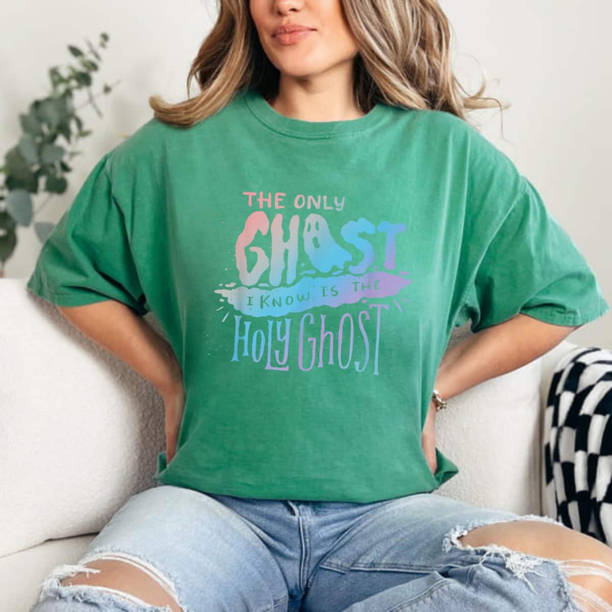 Christian The Only Ghost I Know Is The Holy Ghost Halloween Costume T-Shirt Christian The Only Ghost I Know Is The Holy Ghost Halloween Costume T-Shirt