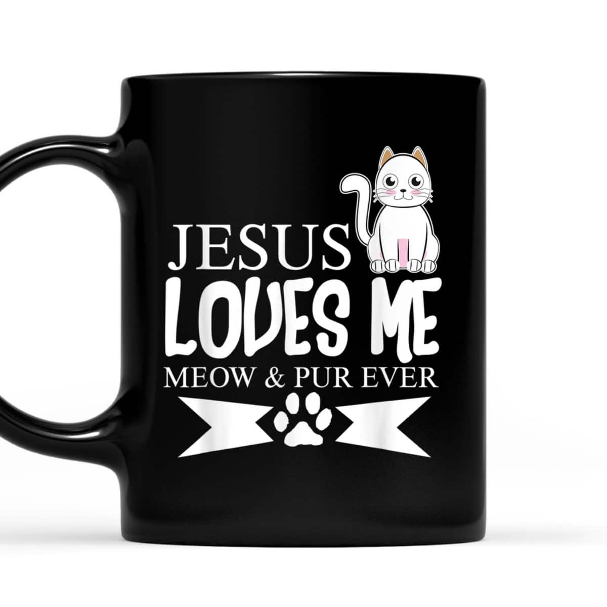 Jesus Loves Me Meow Christian Youth T-Shirt Gifts Jesus Loves Me Meow Christian Youth T-Shirt Gifts