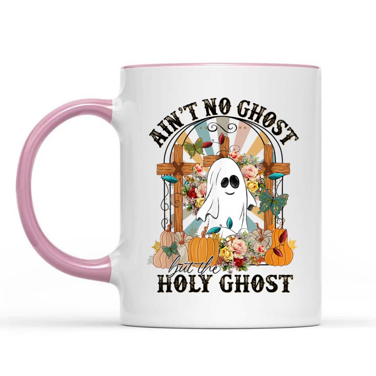 Religious Gift Ain't No Ghost But The Holy Ghost Christian Halloween T-Shirt Religious Gift Ain't No Ghost But The Holy Ghost Christian Halloween T-Shirt