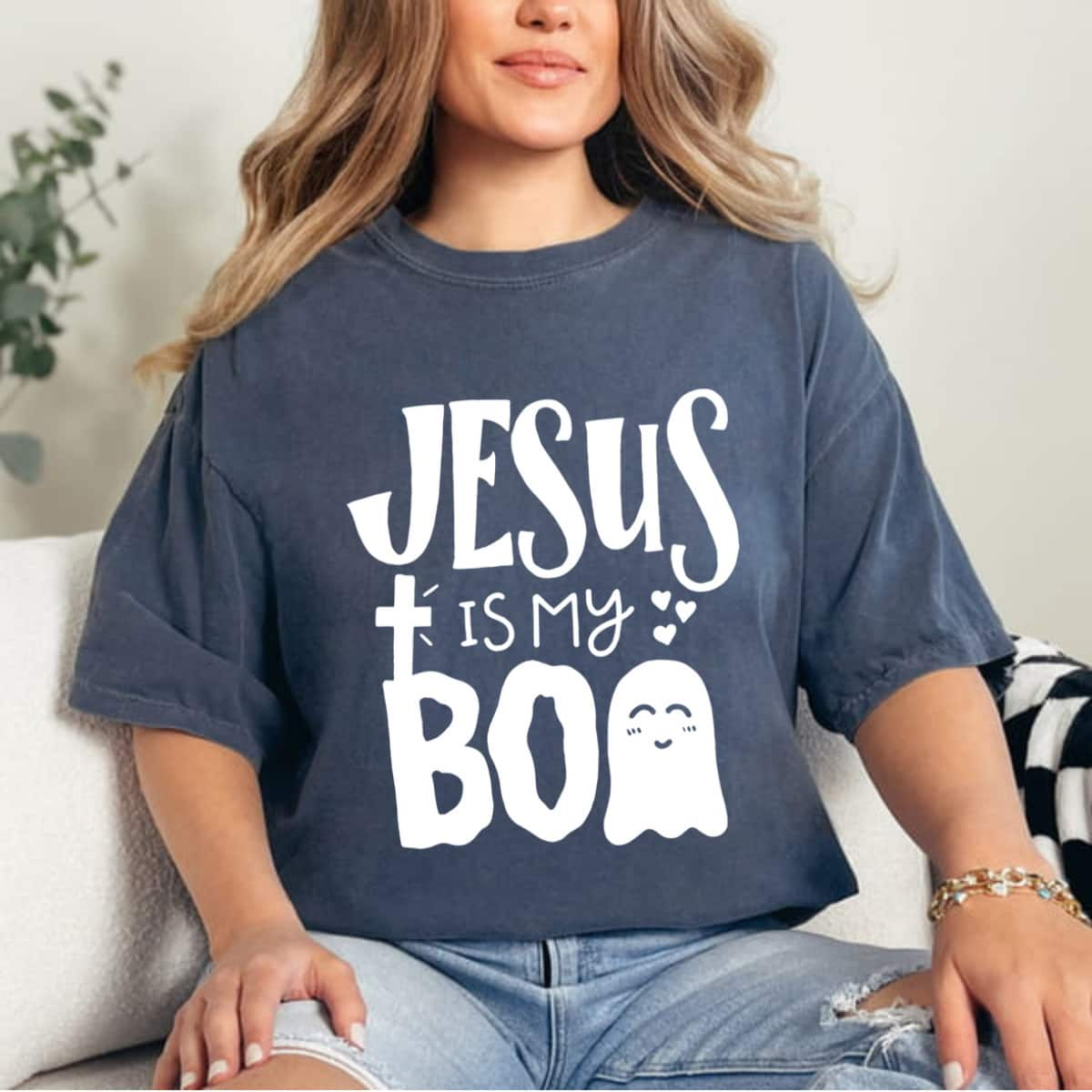 Jesus Is My Boa Christian Halloween Religious Faith Gift T-Shirt