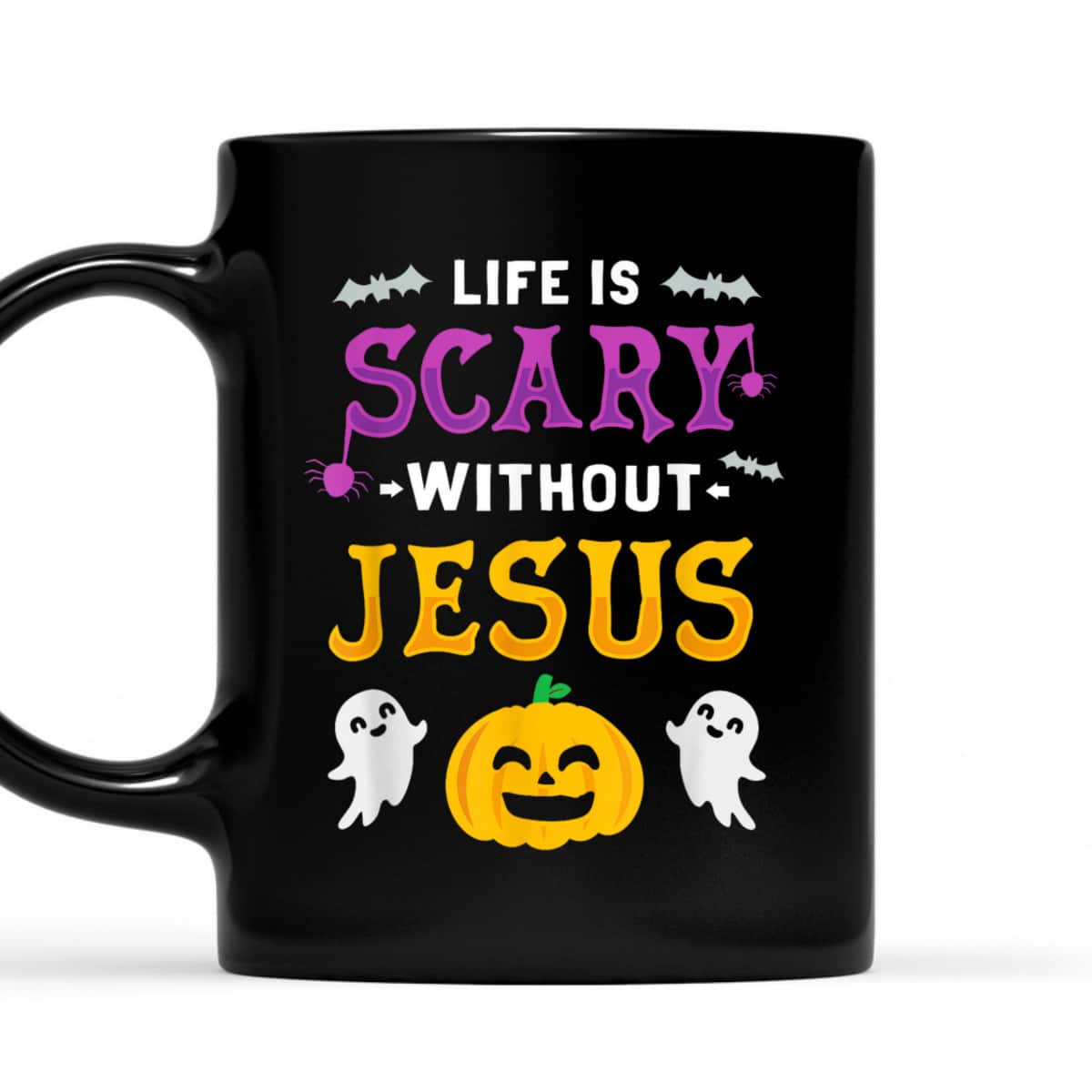 Life Without Jesus Is Scary Autumn Fall Christian Halloween T-Shirt Life Without Jesus Is Scary Autumn Fall Christian Halloween T-Shirt