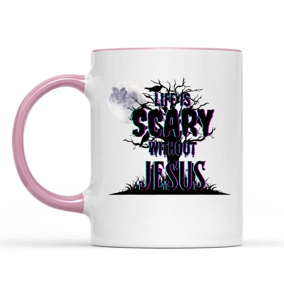 Life Is Scary Without Jesus Christian Halloween Religious T-Shirt Life Is Scary Without Jesus Christian Halloween Religious T-Shirt