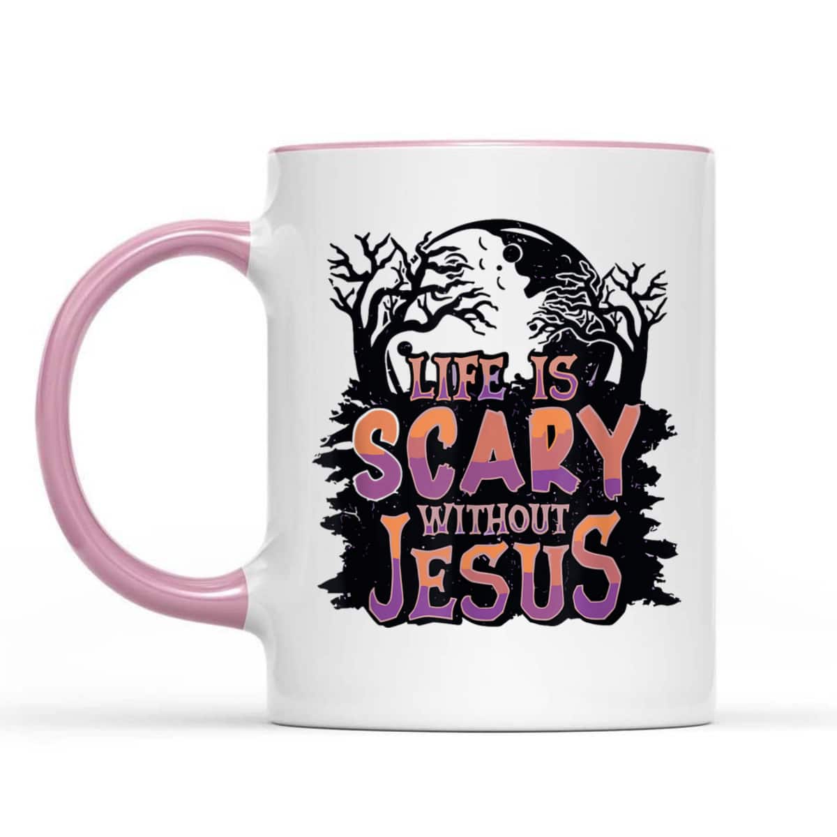 Scary Life Without Jesus By Jesus Surfed Halloween Christian T-Shirt Scary Life Without Jesus By Jesus Surfed Halloween Christian T-Shirt