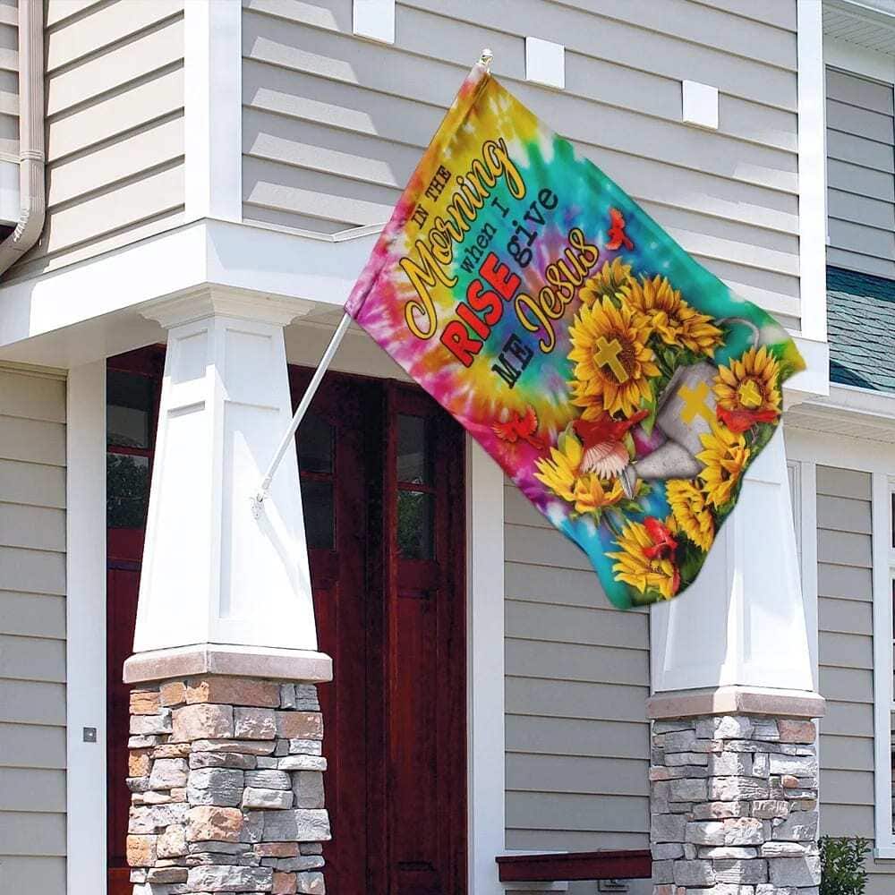 Sunflowers And Jesus In The Morning When I Rise Give Me Jesus Christian Religious Garden Flag Sunflowers And Jesus In The Morning When I Rise Give Me Jesus Christian Religious Garden Flag