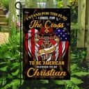 Stand For The Kneel For The Cross Christian Firefighter Religious Garden Flag Stand For The Kneel For The Cross Christian Firefighter Religious Garden Flag
