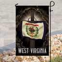 West Virginia Cross Jesus Christian Religious House Flag West Virginia Cross Jesus Christian Religious House Flag