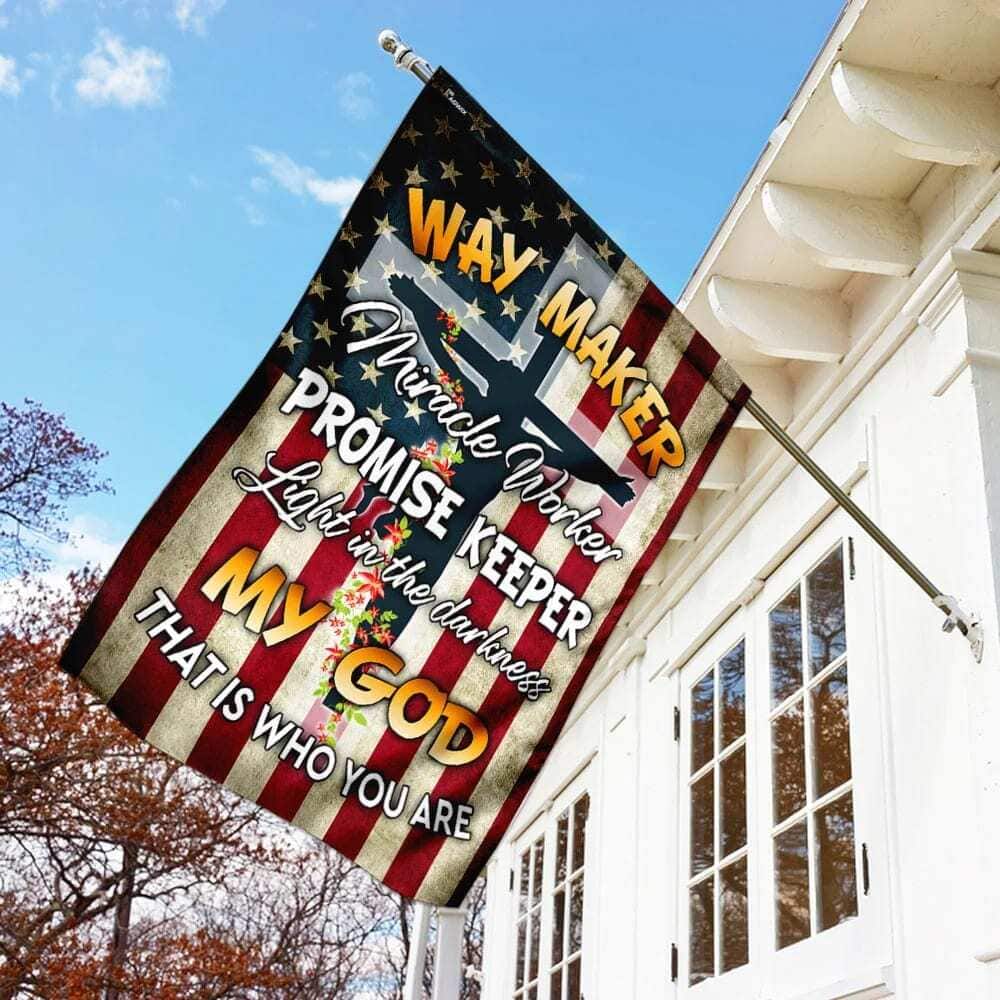 Way Maker Miracle Worker Promise Keeper My God Christian Cross Religious Garden Flag Way Maker Miracle Worker Promise Keeper My God Christian Cross Religious Garden Flag
