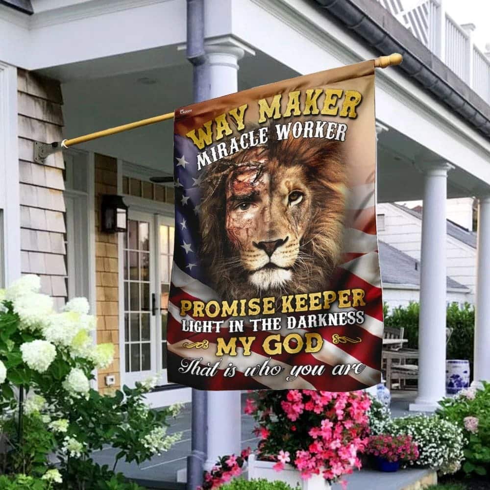 Way Maker Miracle Worker Jesus And Lion Christian Religious Garden Flag Way Maker Miracle Worker Jesus And Lion Christian Religious Garden Flag