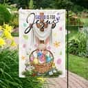 Easter Is For Jesus Easter Bunny Cross Religious Easter Garden Flag Easter Is For Jesus Easter Bunny Cross Religious Easter Garden Flag