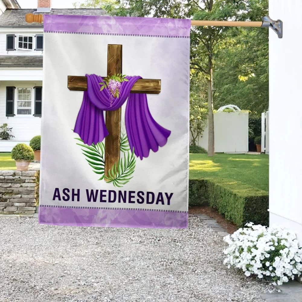 Ash Wednesday Easter Easter Cross Religious Easter Garden Flag Ash Wednesday Easter Easter Cross Religious Easter Garden Flag
