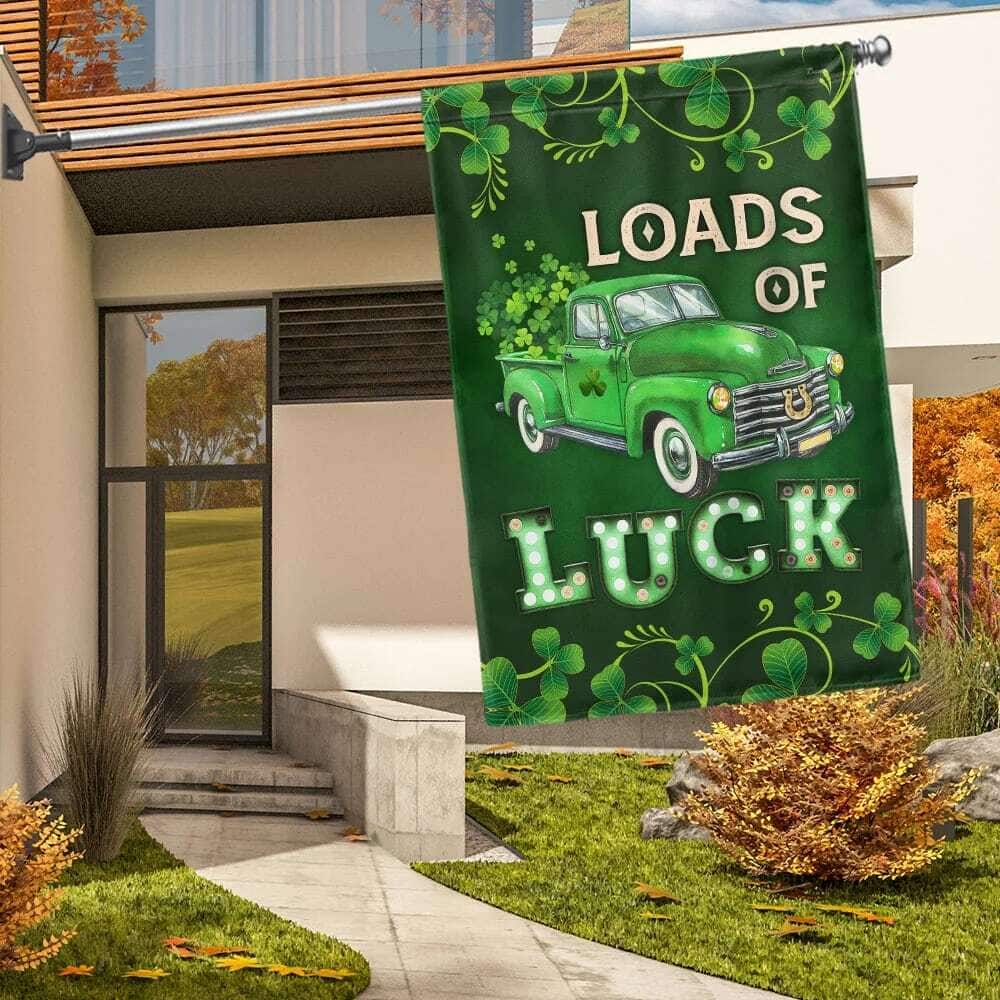 Irish Shamrock Loads Of Luck St Patrick's Day Garden Flag Irish Shamrock Loads Of Luck St Patrick's Day Garden Flag