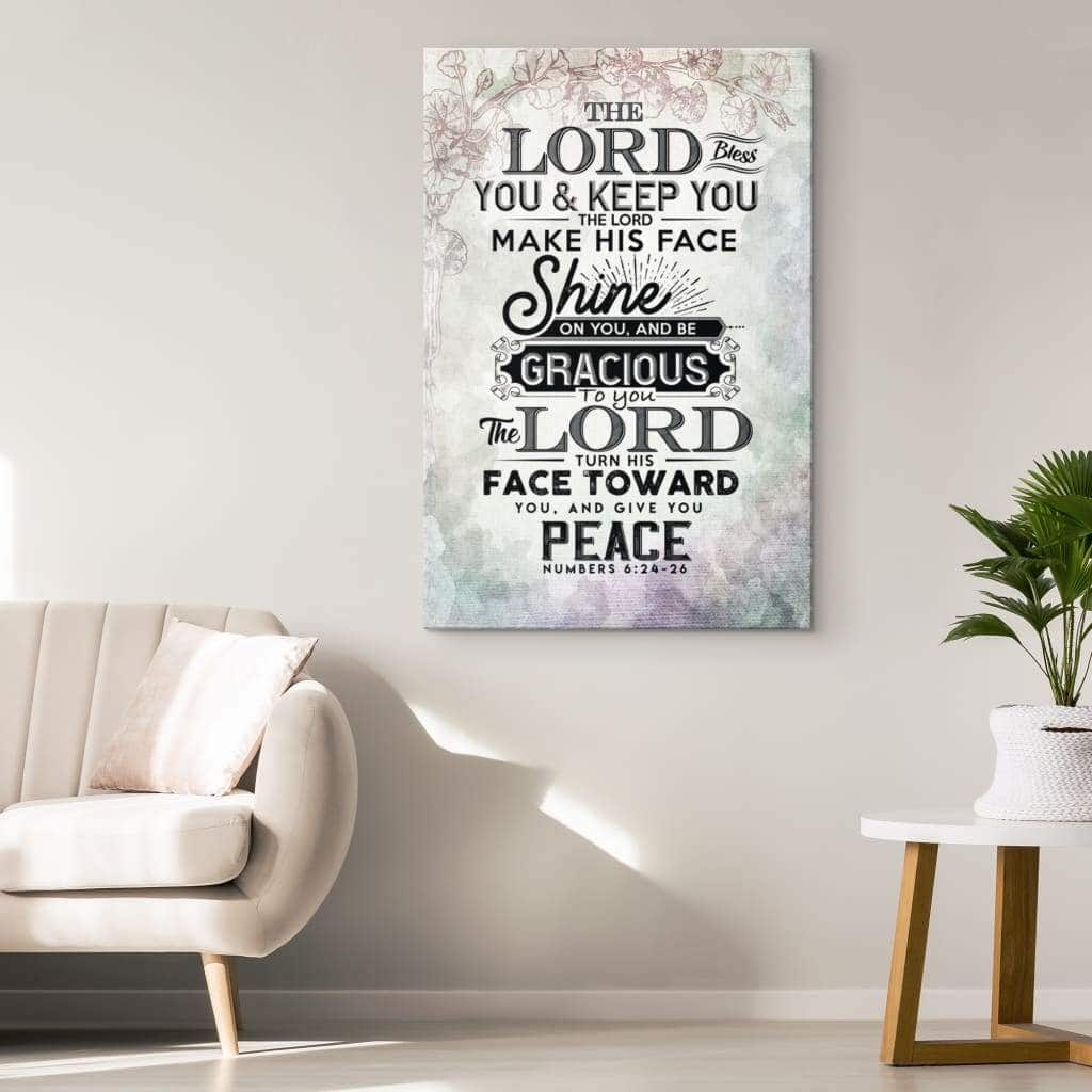 Bible Verse Numbers 624-26 The Lord Bless You And Keep You Christian Canvas Print Bible Verse Numbers 624-26 The Lord Bless You And Keep You Christian Canvas Print