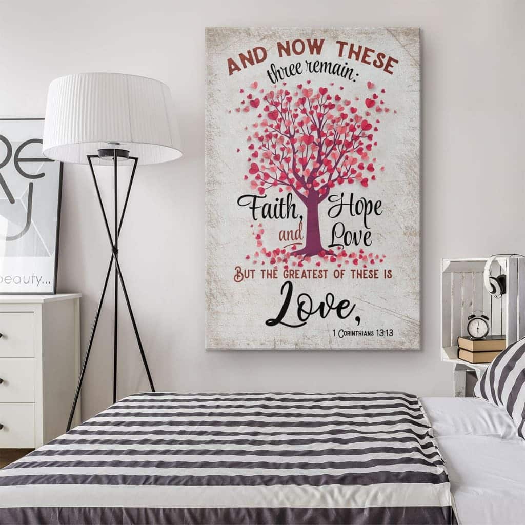 Faith Hope And Love 1 Corinthians 1313 Heart Tree Canvas Print Faith Hope And Love 1 Corinthians 1313 Heart Tree Canvas Print