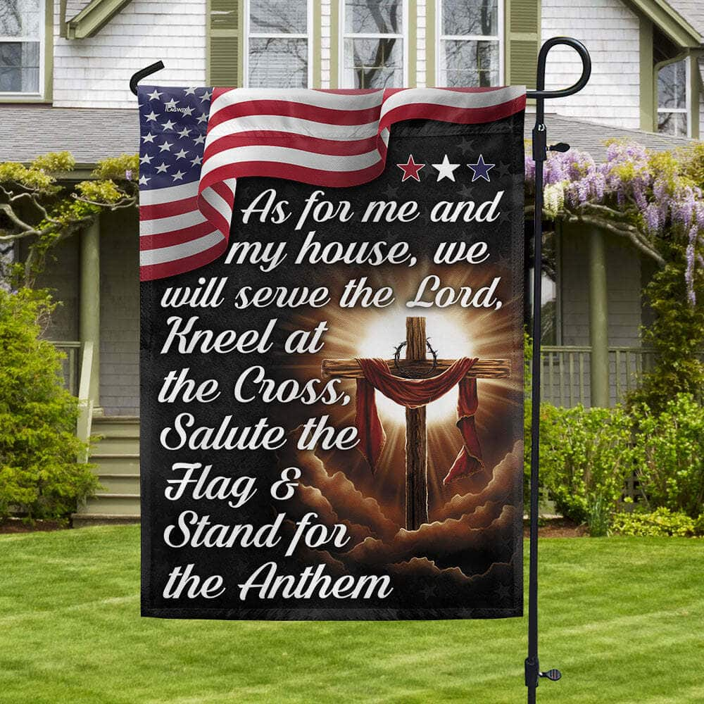 As For Me And My We Will Serve The Lord Religious Garden Flag