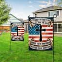 Patriotic Cross Proud To Be American Blessed To Be Christian Religious Garden Flag