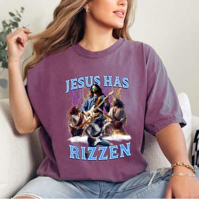 Jesus Has Rizzen Vintage Christian Electric Guitar Jesus T-Shirt
