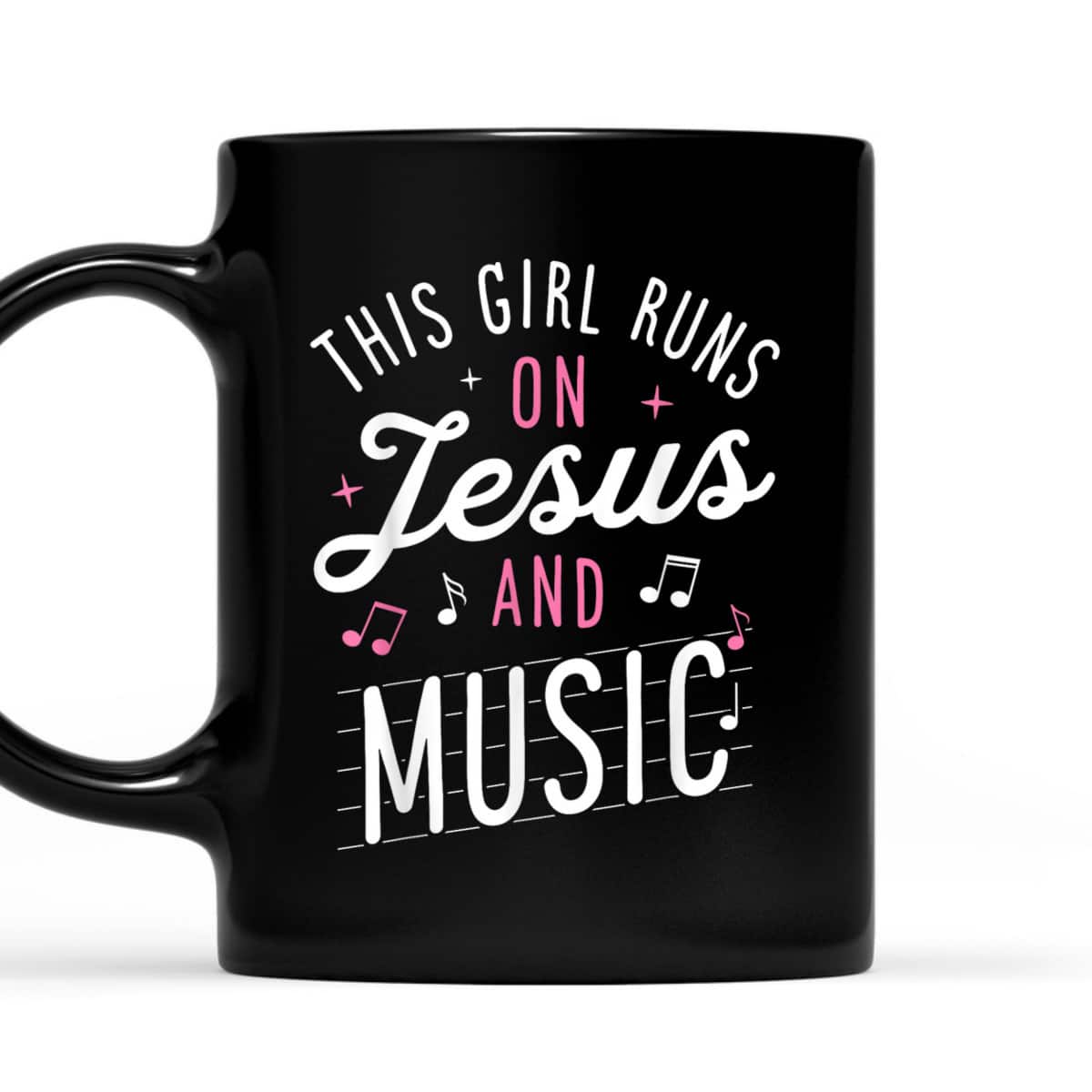 This Girl Runs On Jesus And Music Lover Christian Gift T-Shirt This Girl Runs On Jesus And Music Lover Christian Gift T-Shirt