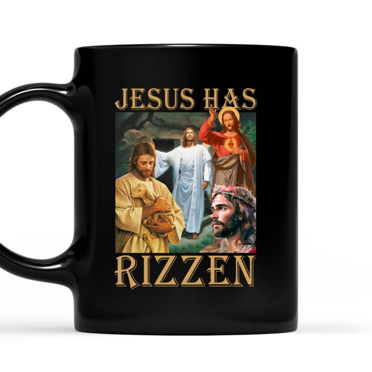 Jesus Has Rizzen Christian Bible Faith Cross T-Shirt Jesus Has Rizzen Christian Bible Faith Cross T-Shirt
