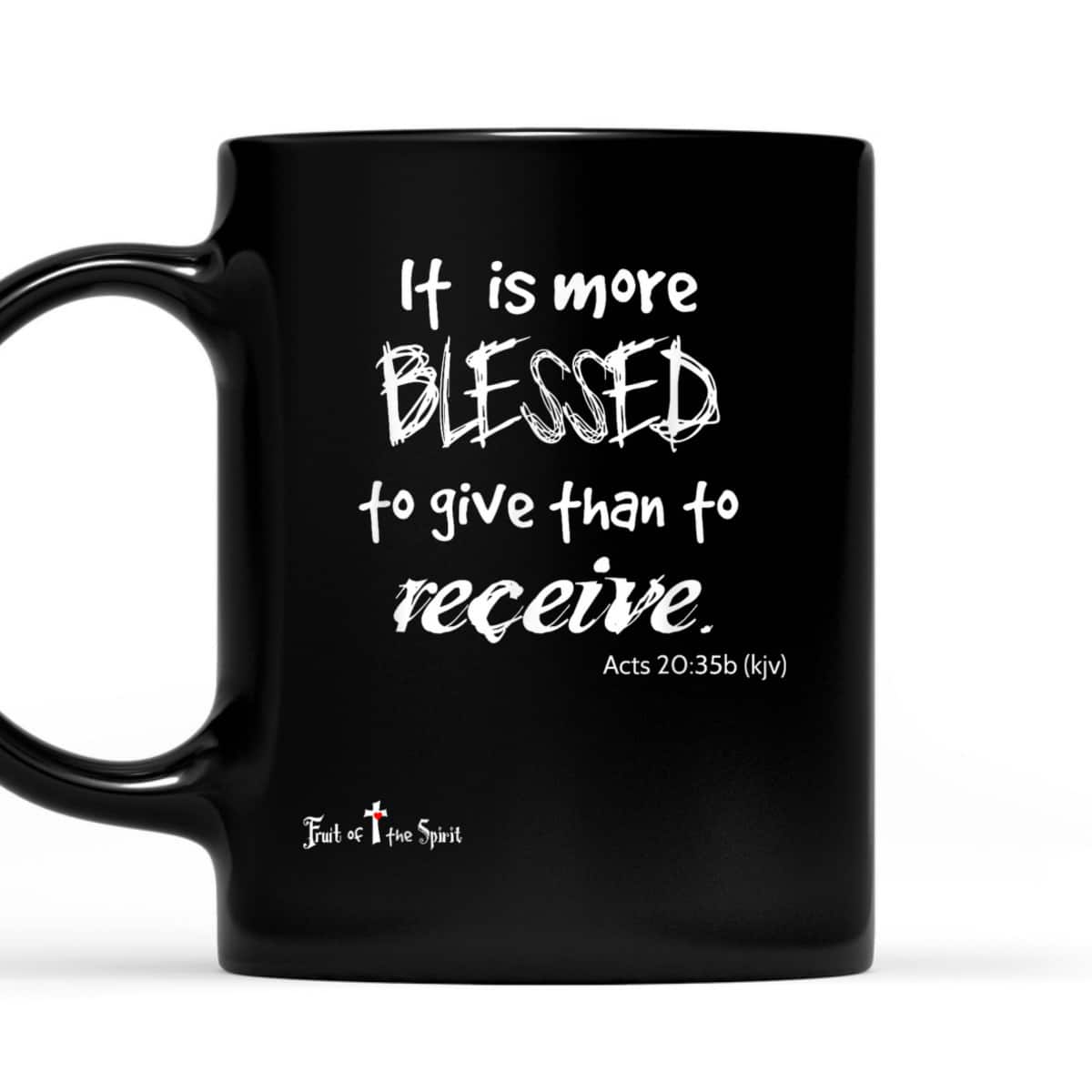 More Blessed To Give Than To Receive Christian T-Shirt More Blessed To Give Than To Receive Christian T-Shirt