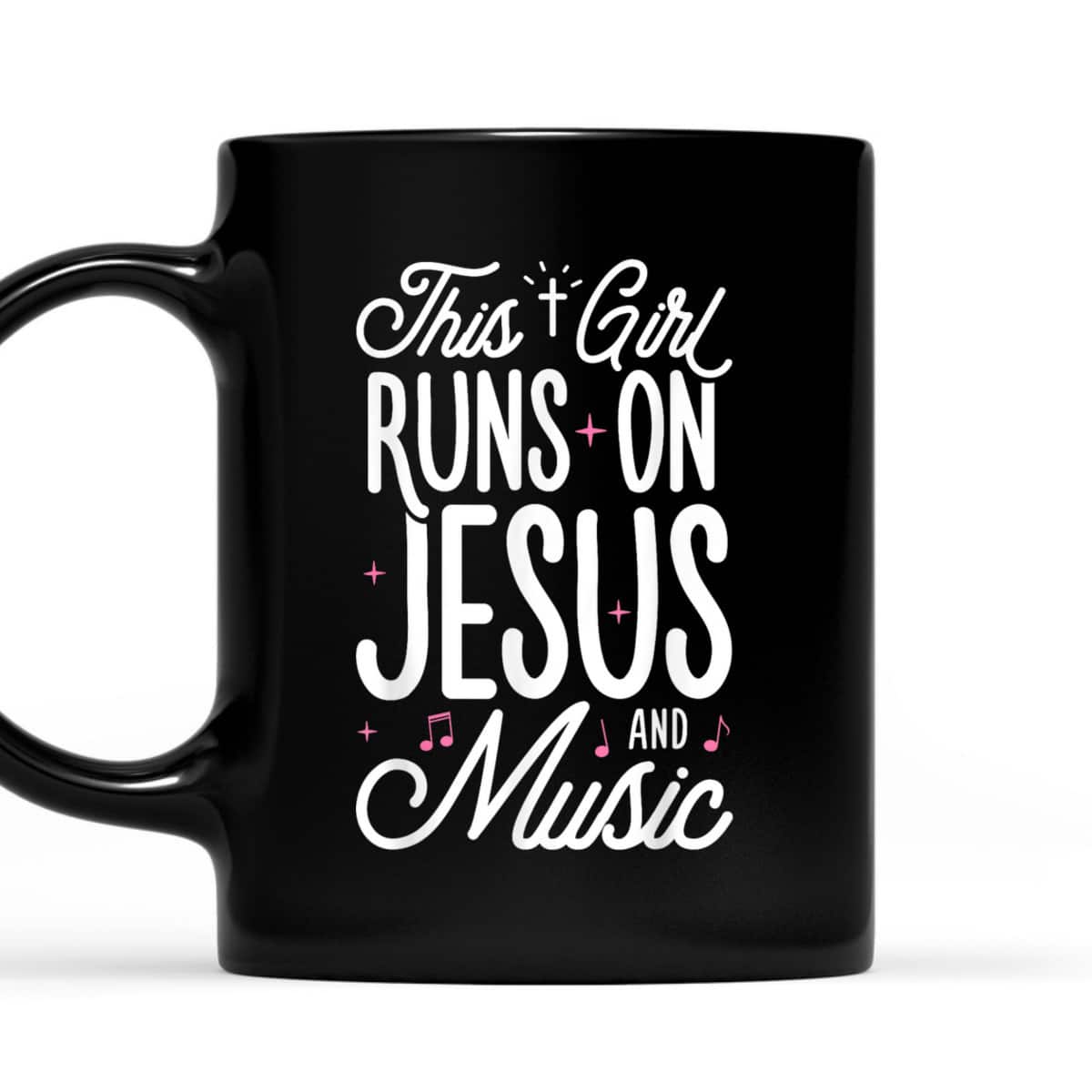 This Girl Runs On Jesus And Music Lover Christian Religious Gift T-Shirt This Girl Runs On Jesus And Music Lover Christian Religious Gift T-Shirt
