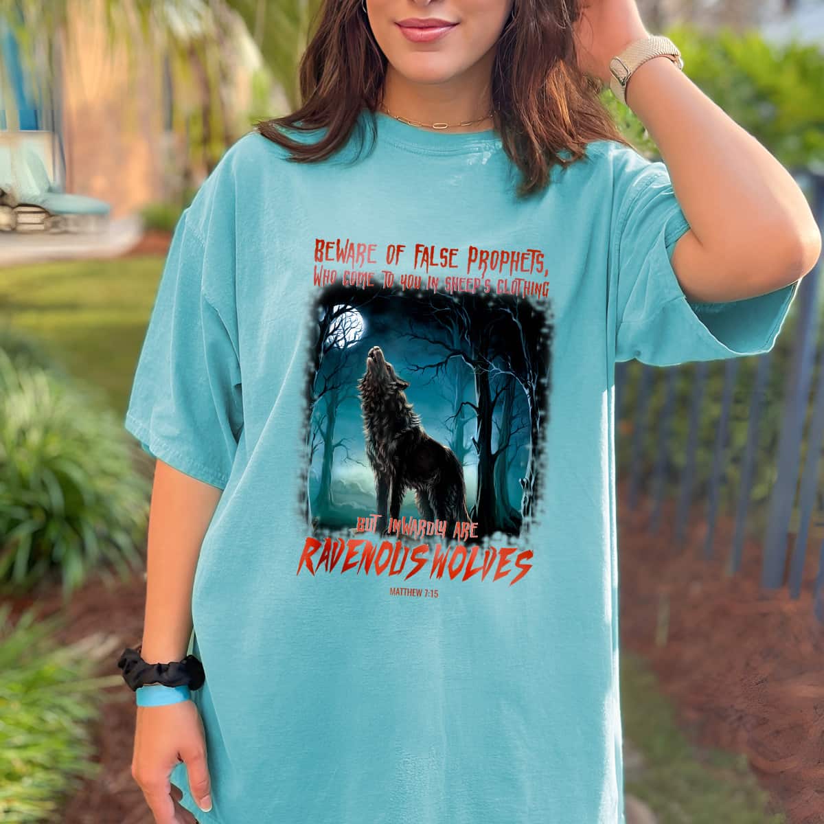 Christian Beware Of False Prophets In Sheep's T-Shirt Christian Beware Of False Prophets In Sheep's T-Shirt