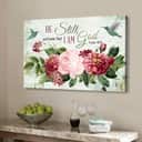 Be Still And Know That I Am God Vintage Flower Hummingbird Canvas Wall Art Be Still And Know That I Am God Vintage Flower Hummingbird Canvas Wall Art