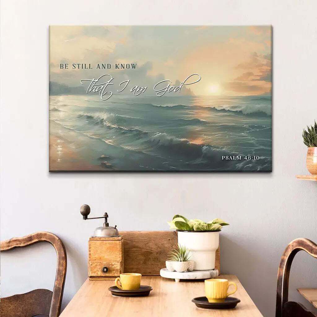 Be Still And Know Seascape Psalm 4610 Canvas Wall Art Be Still And Know Seascape Psalm 4610 Canvas Wall Art