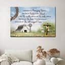 I Still Believe In Amazing Grace Old White Barn Cross Canvas Wall Art