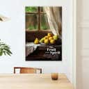 The Fruit Of The Spirit, Vintage Window, Wall Art Canvas Canvas Print