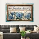 Christian Amazing Grace How Sweet The Sound Hummingbird Hydrangea Canvas Wall Art