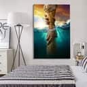 Christian Faith Jesus Reaching Into The Water Canvas Print Christian Faith Jesus Reaching Into The Water Canvas Print