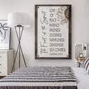 Bible Verse Fruit Of The Spirit Galatians 522-23 Canvas Print