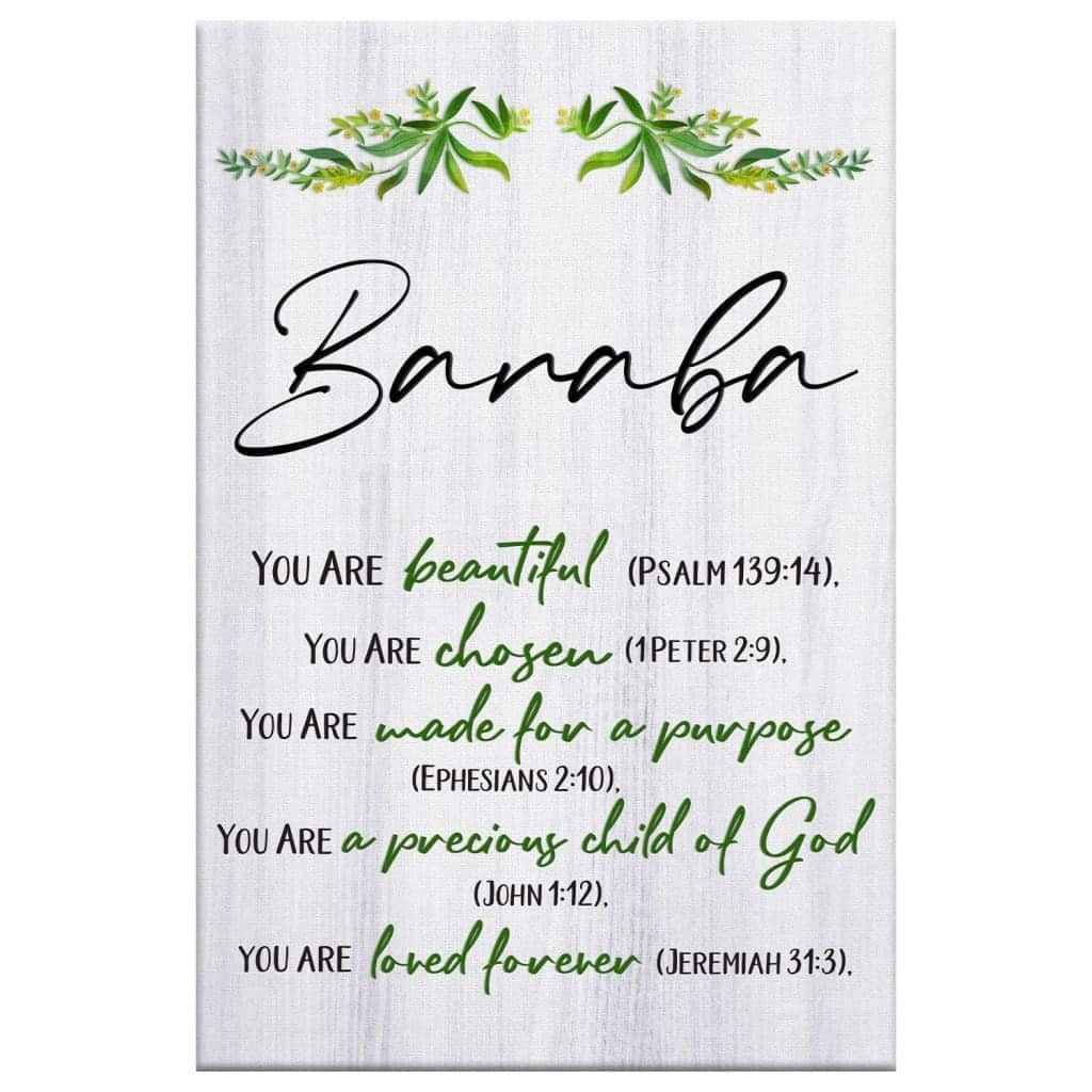 You Are Beautiful Chosen Made For A Purpose Christian Gift Canvas Print You Are Beautiful Chosen Made For A Purpose Christian Gift Canvas Print