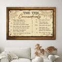 10 Commandments Christian Religious Canvas Wall Art 10 Commandments Christian Religious Canvas Wall Art