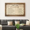 10 Commandments Christian Religious Canvas Wall Art