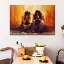 Women And Jesus Praying Gift For Christians Canvas Wall Art Women And Jesus Praying Gift For Christians Canvas Wall Art