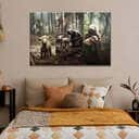 Christian Jesus He Ran He Rescued He Carried Gift For Believers Canvas Wall Art