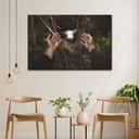 Jesus' Hand Reaching Out To Rescue A Lamb Canvas Wall Art