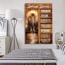 God Says You Are Bible Verse Lion And Lamb Picture Canvas Print