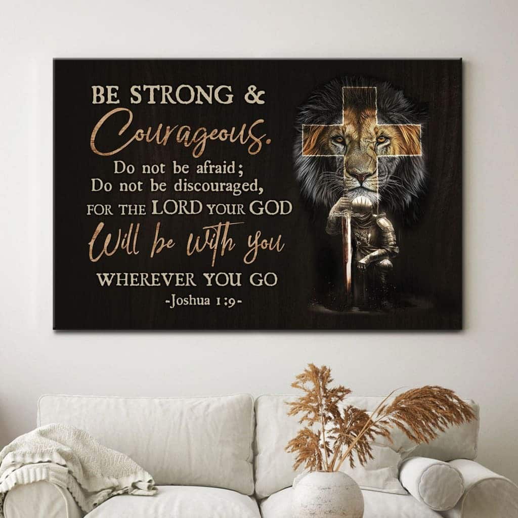 Christian Warrior Be Strong And Courageous Joshua 19 Christian Canvas Wall Art Christian Warrior Be Strong And Courageous Joshua 19 Christian Canvas Wall Art