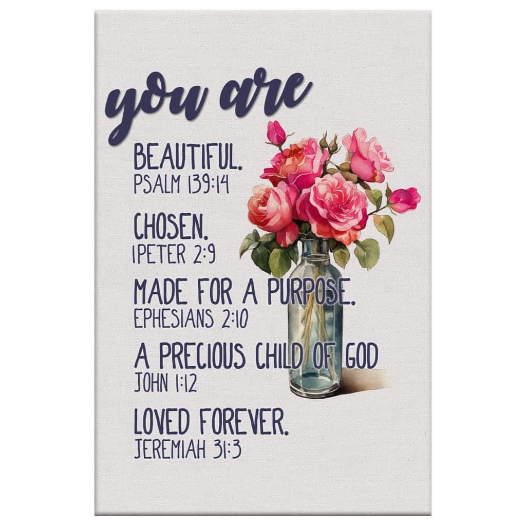 You Are Who God Says You Are Bible Verses Canvas Print You Are Who God Says You Are Bible Verses Canvas Print