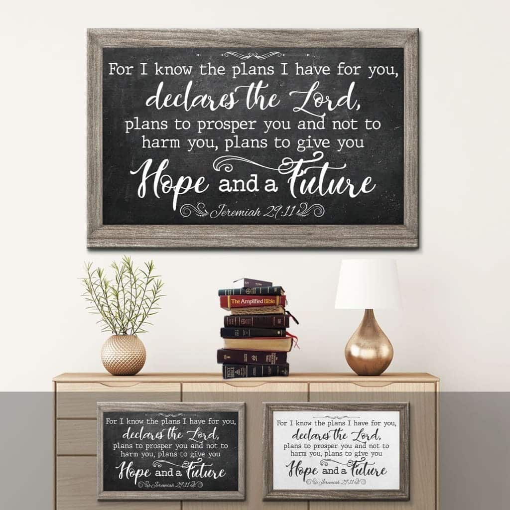 Christian For I Know The Plans I Have For You Jeremiah 2911 Bible Verse Canvas Wall Art Christian For I Know The Plans I Have For You Jeremiah 2911 Bible Verse Canvas Wall Art
