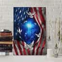 Jesus Lion American Flag Of Faith US Flag Patriot Canvas Print Jesus Lion American Flag Of Faith US Flag Patriot Canvas Print
