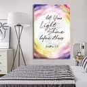 Matthew 5:16 Let Your Light Shine Before Others Christian Canvas Print