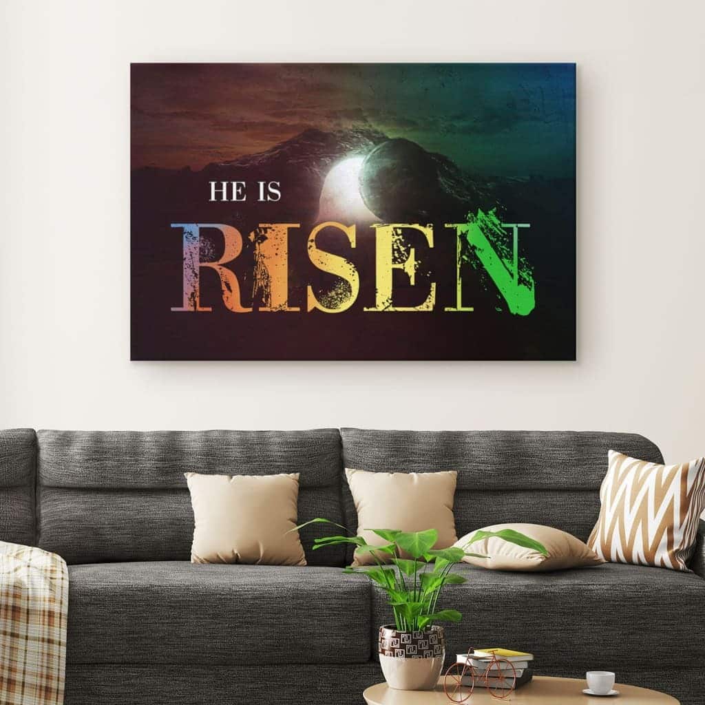 Christian Religious Tomb Of Jesus He Is Risen Canvas Wall Art Christian Religious Tomb Of Jesus He Is Risen Canvas Wall Art